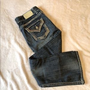 Rock & Roll Cowgirl Bootcut Bling Jeans